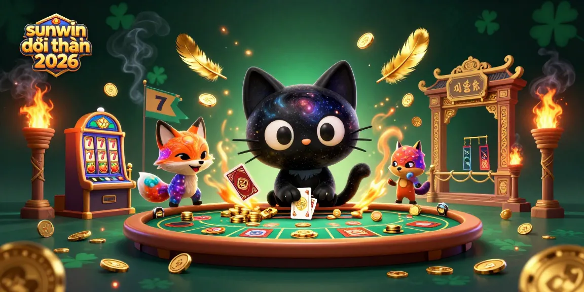 Experience the thrill of sunwin đổi thưởng 2026 with a captivating cosmic casino scene.